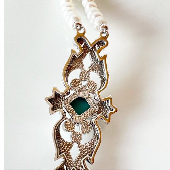 🌟NICKY BUTLER 925 Sterling Silver Turquoise Pearl Multi Gem Bracelet NEW NB - Picture 11 of 15